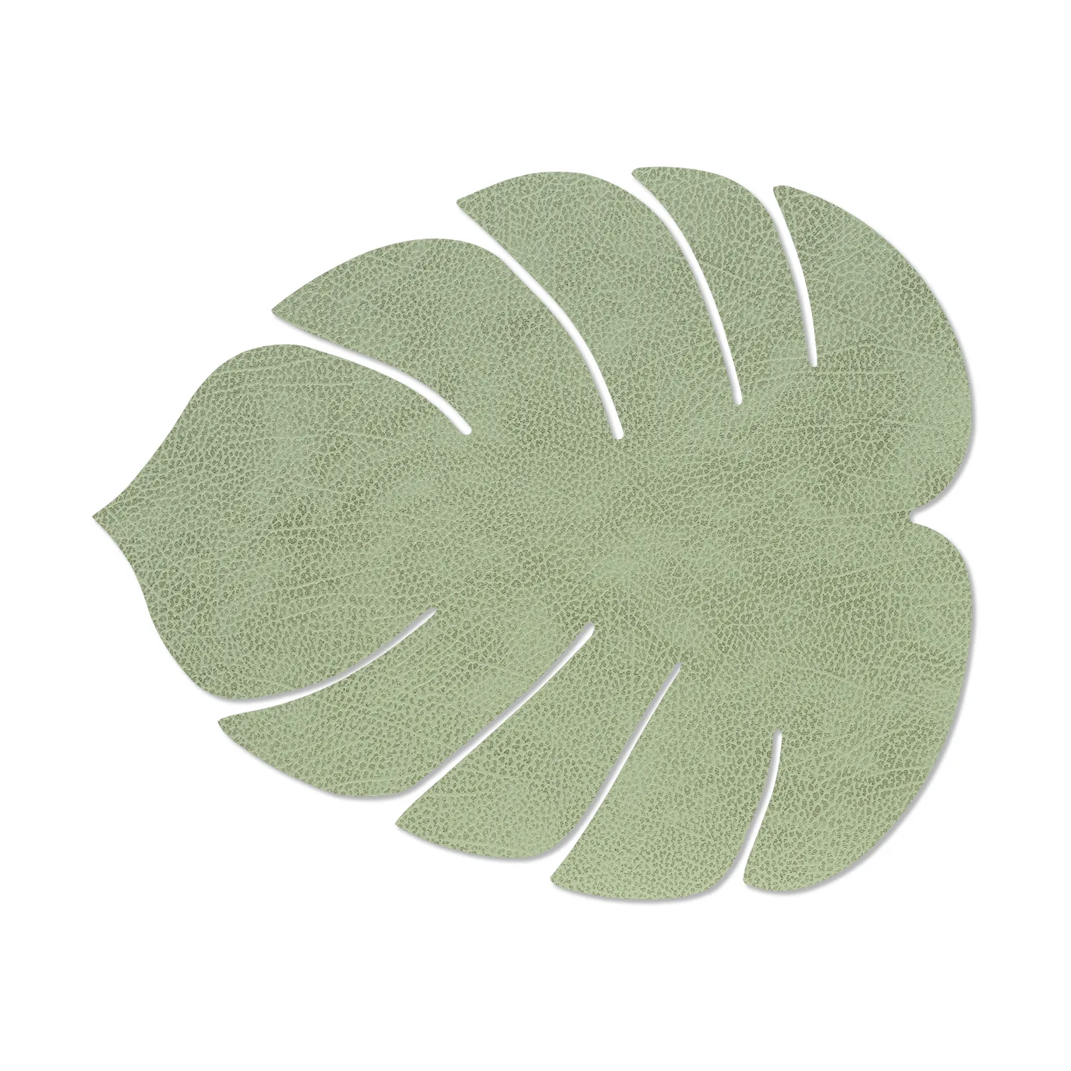 Monstera Leaf Hippo pöytätabletti L, Oliivinvihreä, 42x35 cm LIND DNA