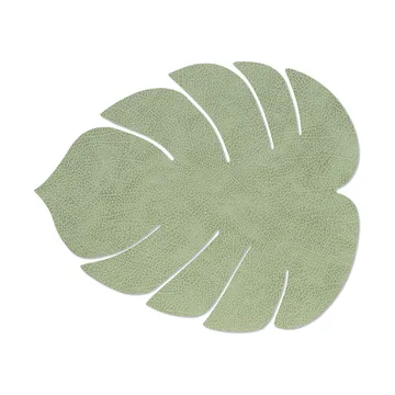 Monstera Leaf Hippo pöytätabletti L - Oliivinvihreä, 42x35 cm - LIND DNA