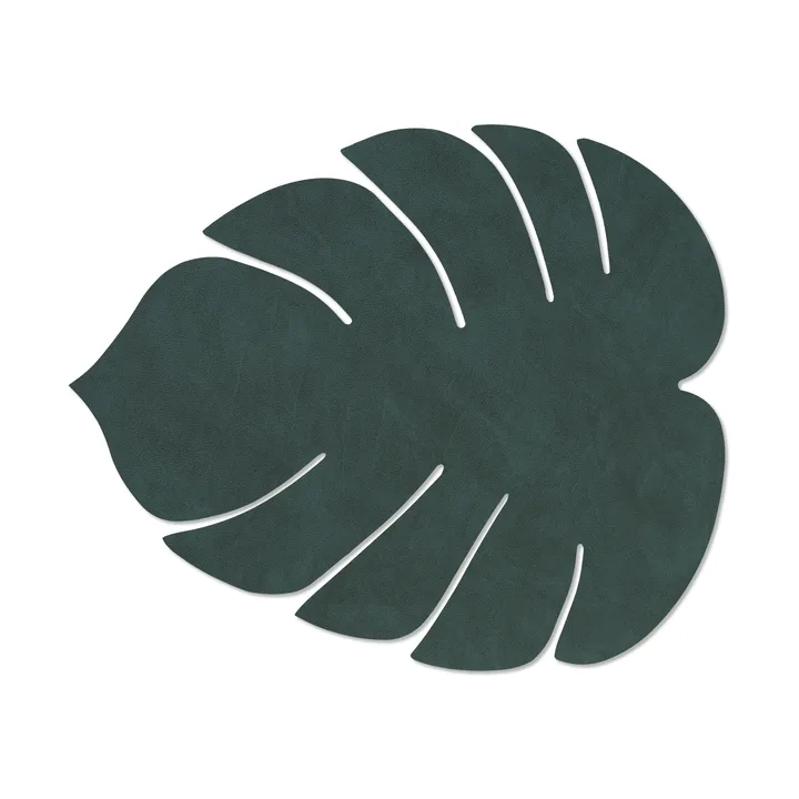 Monstera Leaf Nupo pöytätabletti L - Tummanvihreä, 42x35 cm - LIND DNA
