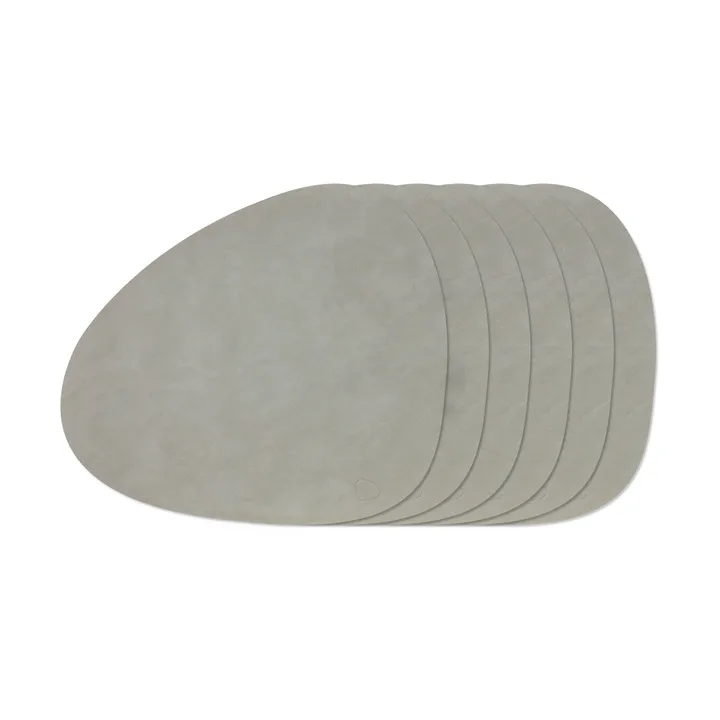 Nupo Curve pöytätablettisetti - Light Grey, 6 kpl - LIND DNA
