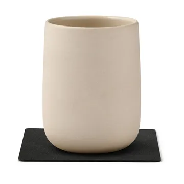 Nupo lasinalunen square - Musta muste - LIND DNA