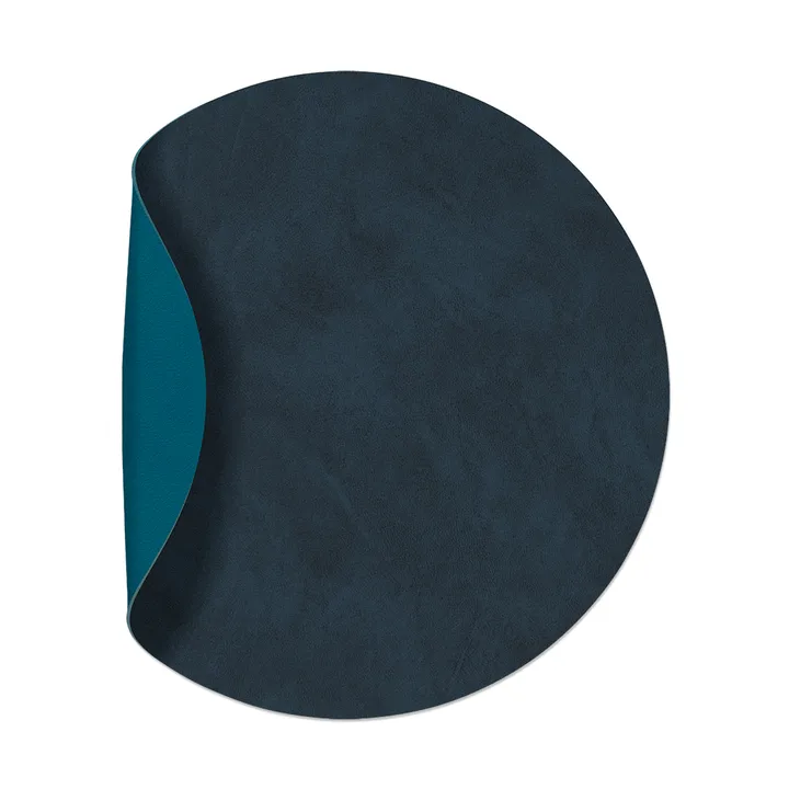 Nupo pöytätabletti circle kaksipuolinen M 1 kpl - Midnight blue-petrol, Ø30 cm - LIND DNA