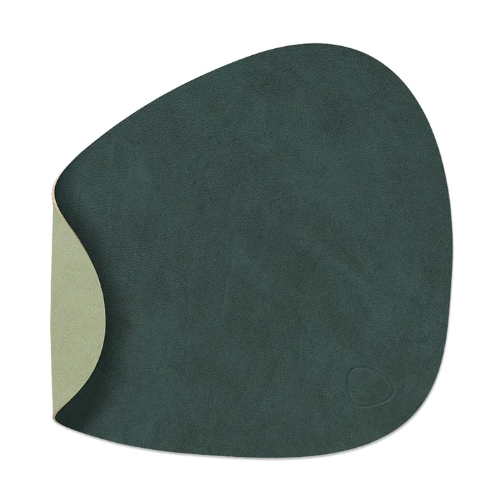 Nupo pöytätabletti curve kaksipuolinen S 1 kpl - Dark green-olive green, 28x24 cm - LIND DNA