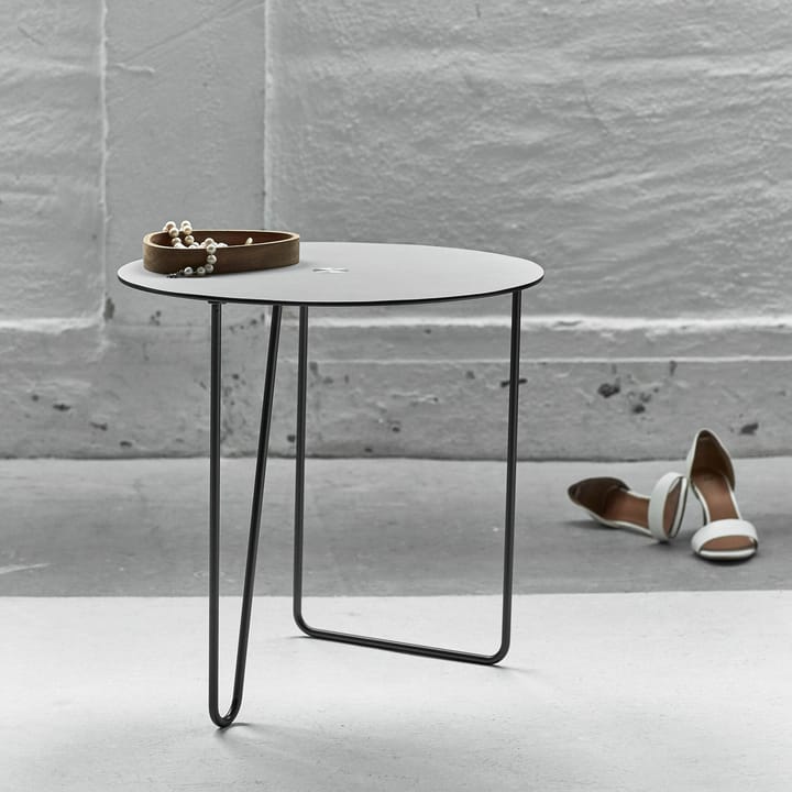 Turntable Nupo sivupöytä, M, Anthracite-light grey LIND DNA