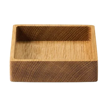 Wood Box säilytys lasinalusille - Nature-tammi, neliö, S - LIND DNA