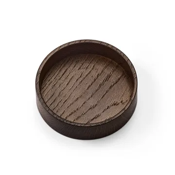 Wood Box säilytys lasinalusille - Savutammi, ympyrä, S - LIND DNA