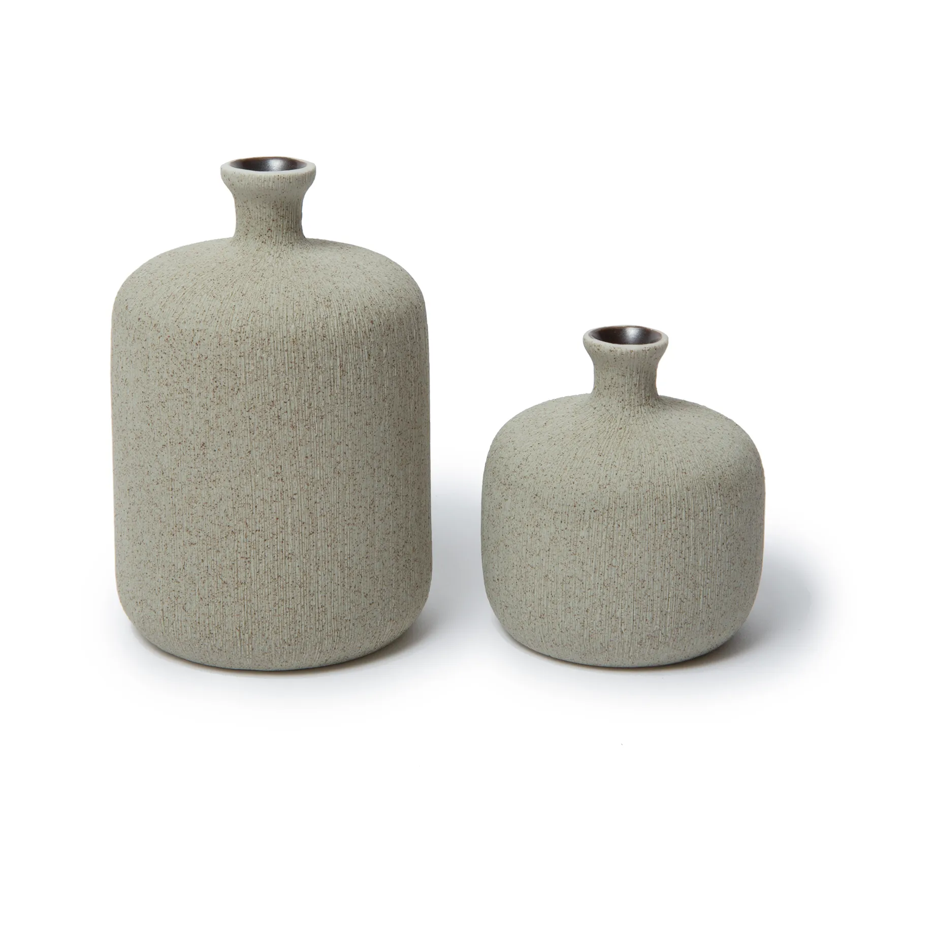 Bottle vaasi, Sand grey, small Lindform
