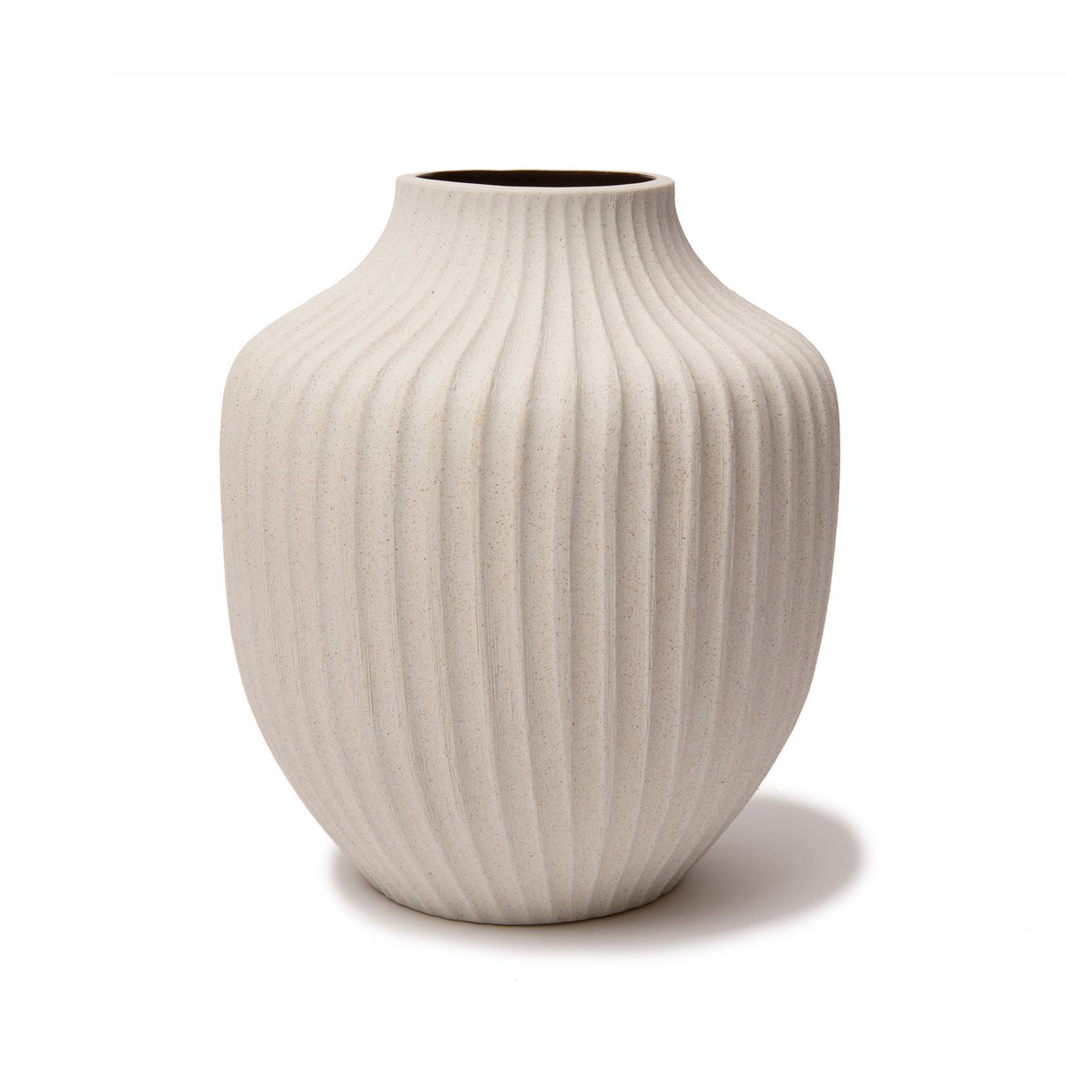 Lindform Kyoto vaasi Sand white light deep line | Skandinaavinen Sisustus | Maljakot | Beige