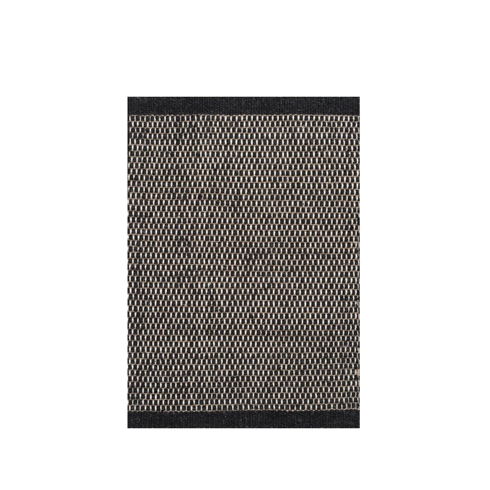 Linie Design Asko Matto Black, 170 x 240 cm | Skandinaavinen Sisustus | Villamatot | Musta