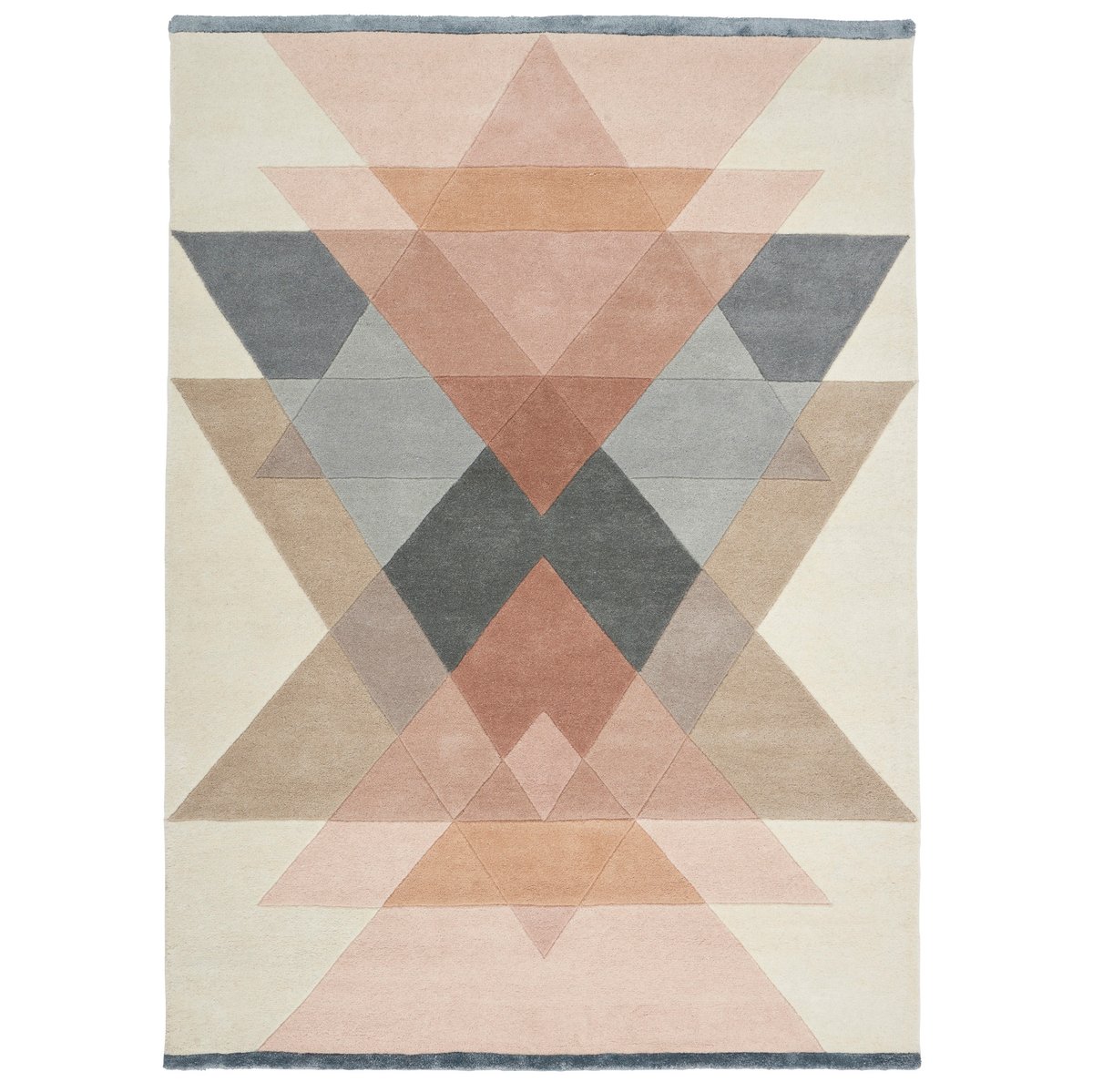 Linie Design Freya matto, 140 x 200 cm Powder | Skandinaavinen Sisustus | Villamatot | Vaaleanpunainen