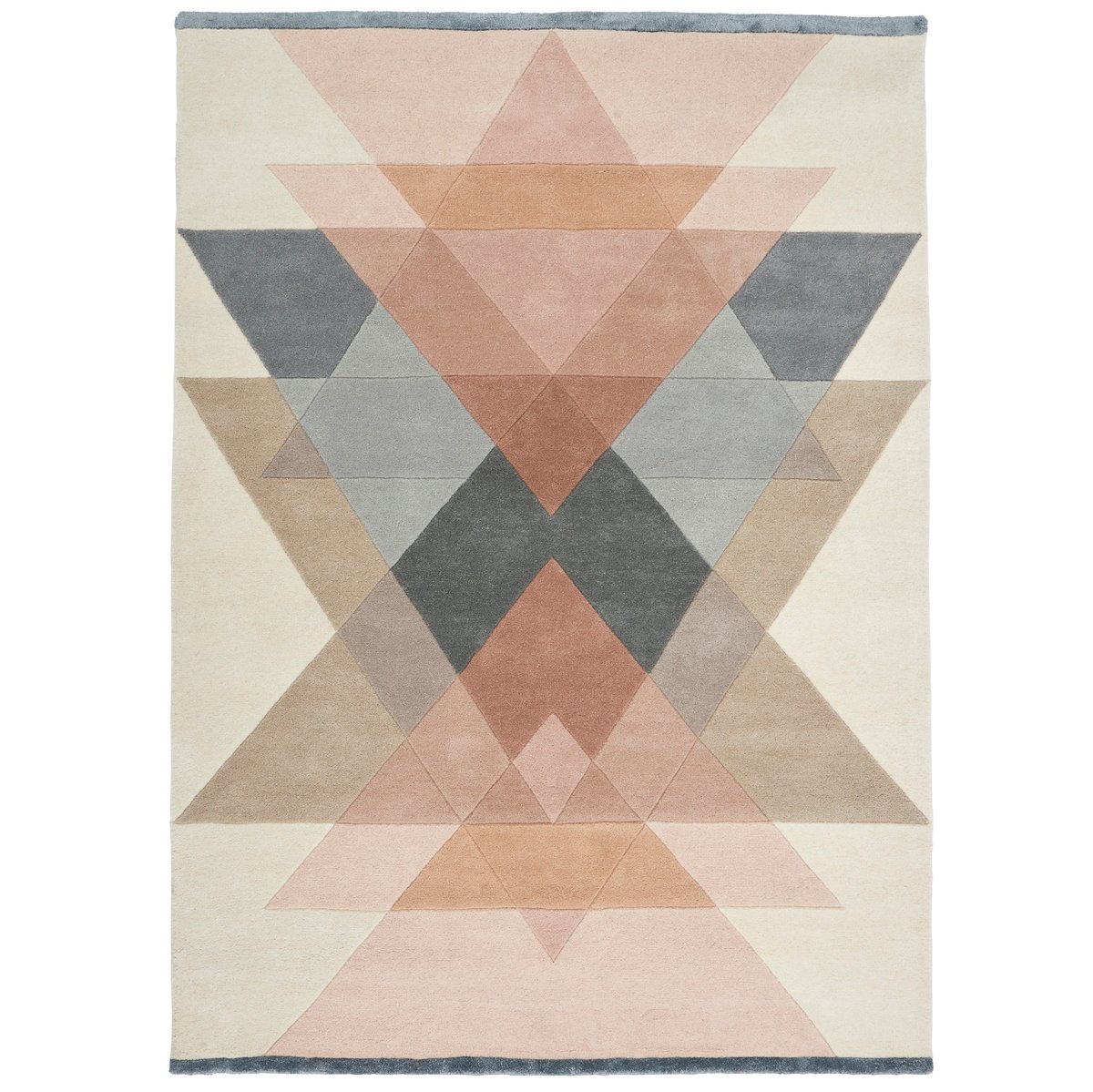 Linie Design Freya matto, 200 x 300 cm Powder | Skandinaavinen Sisustus | Villamatot | Vaaleanpunainen