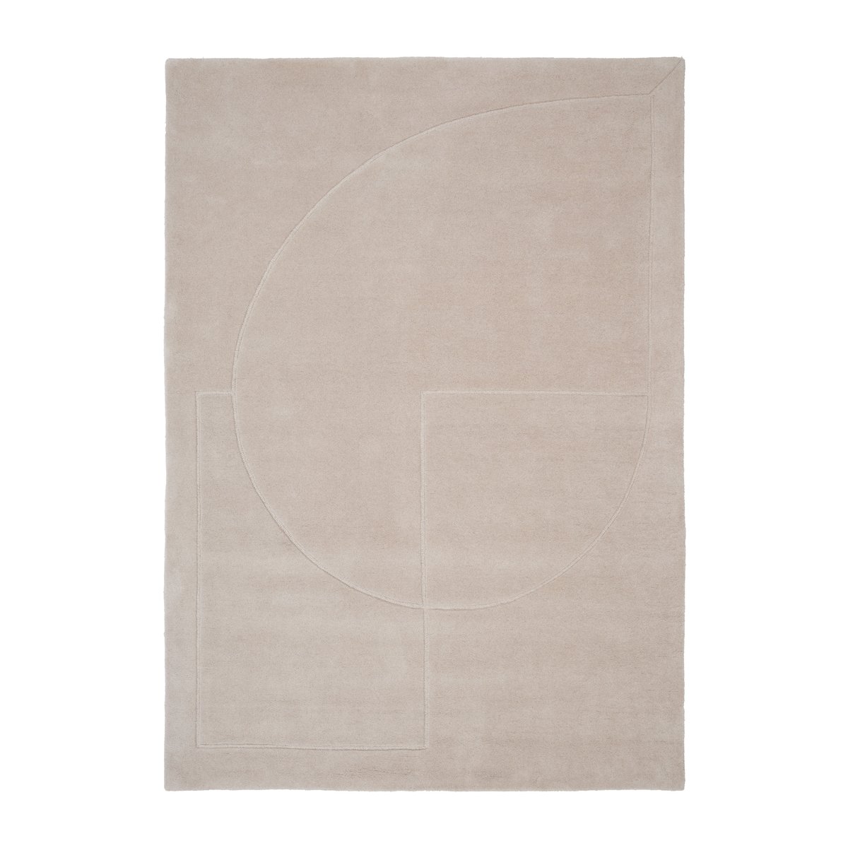 Linie Design Lineal Poem villamatto Beige, 140 x 200 cm