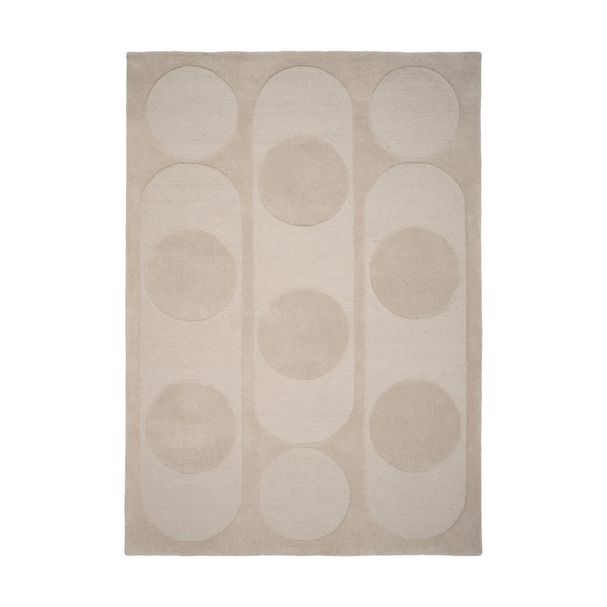 Linie Design Orb Alliance -villamatto Chalk 170 x 240 cm