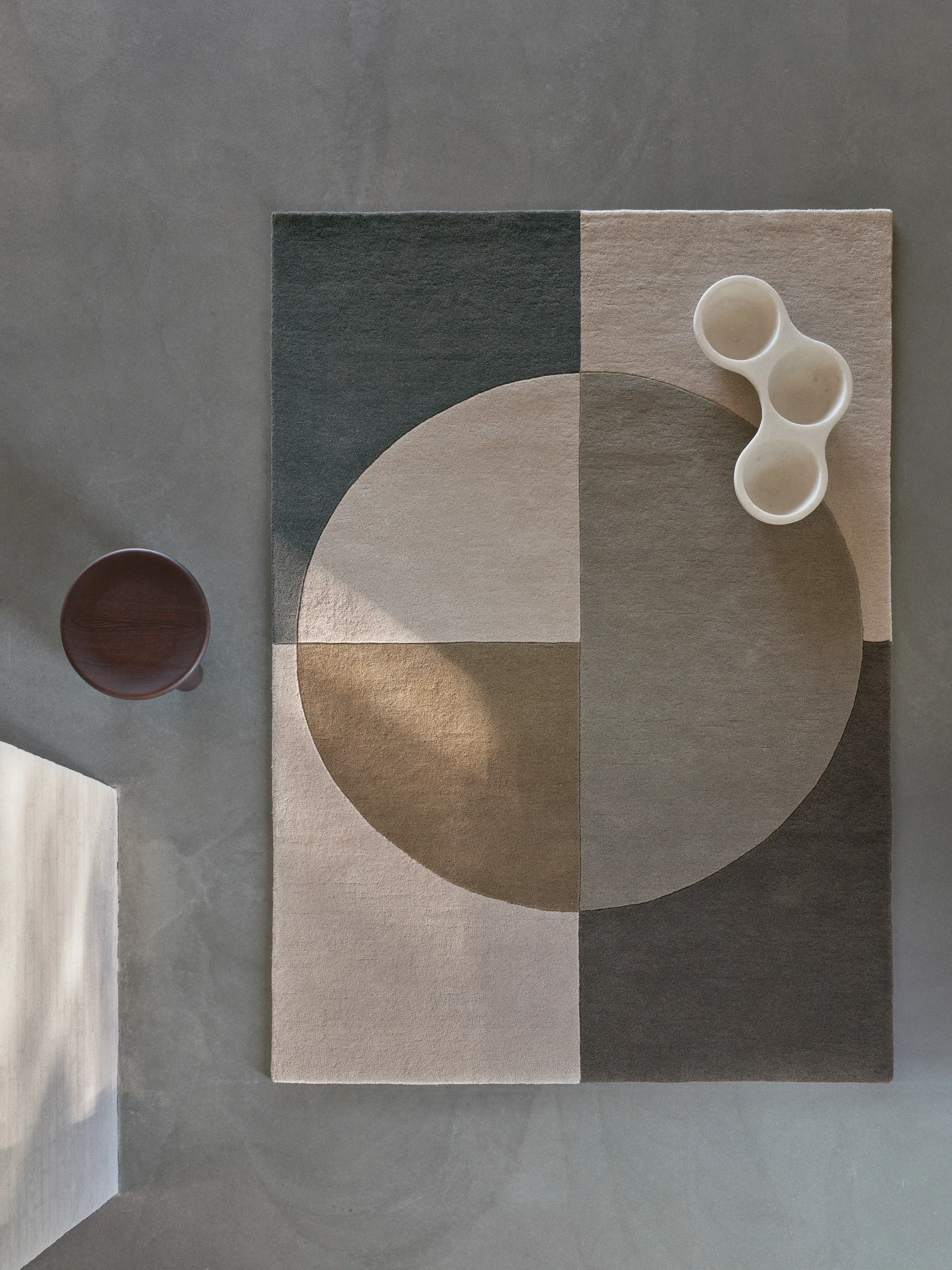 Radiality villamatto, Olive, 200 x 300 cm Linie Design