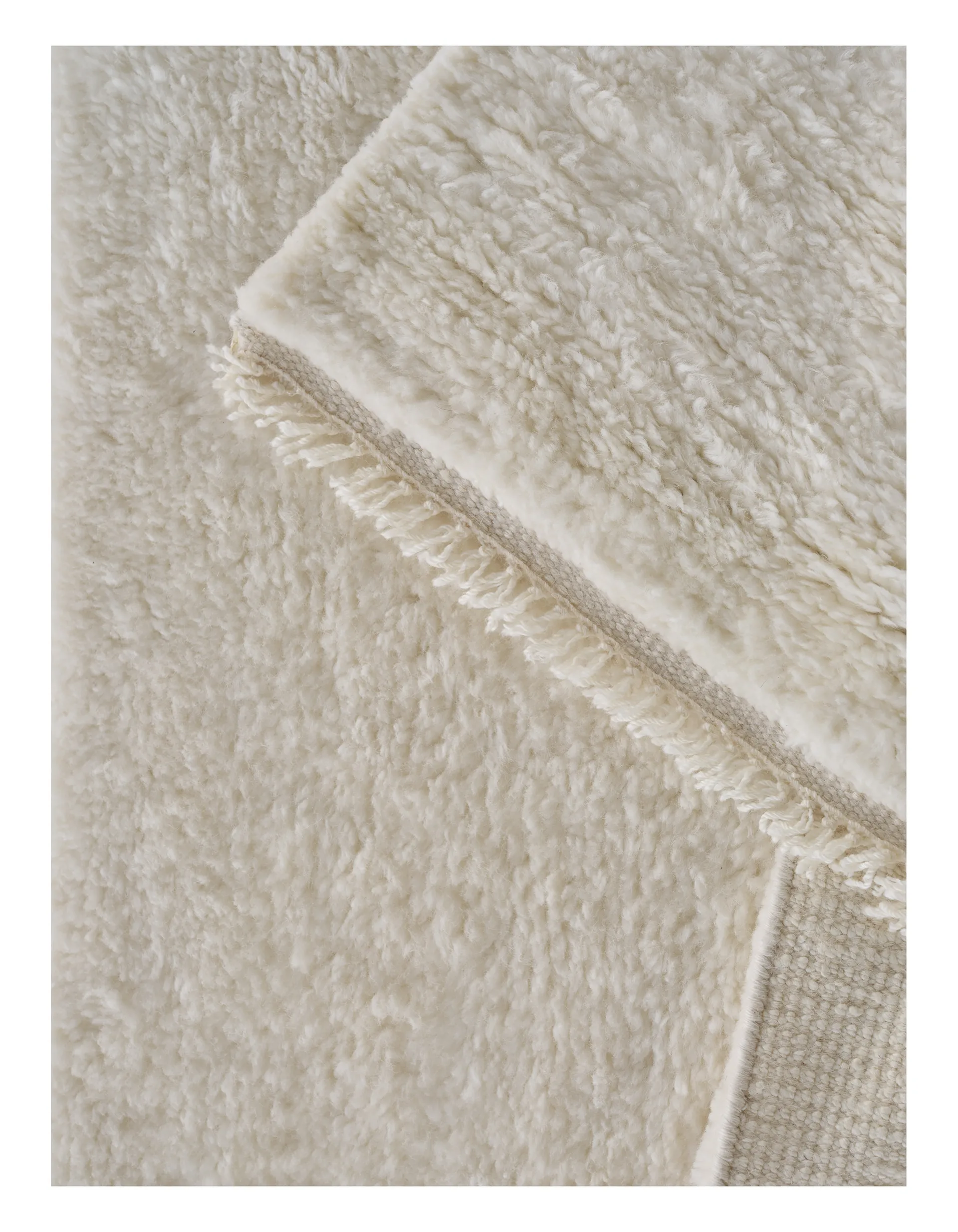 Soft Savannah villamatto, White, 140 x 200 cm Linie Design