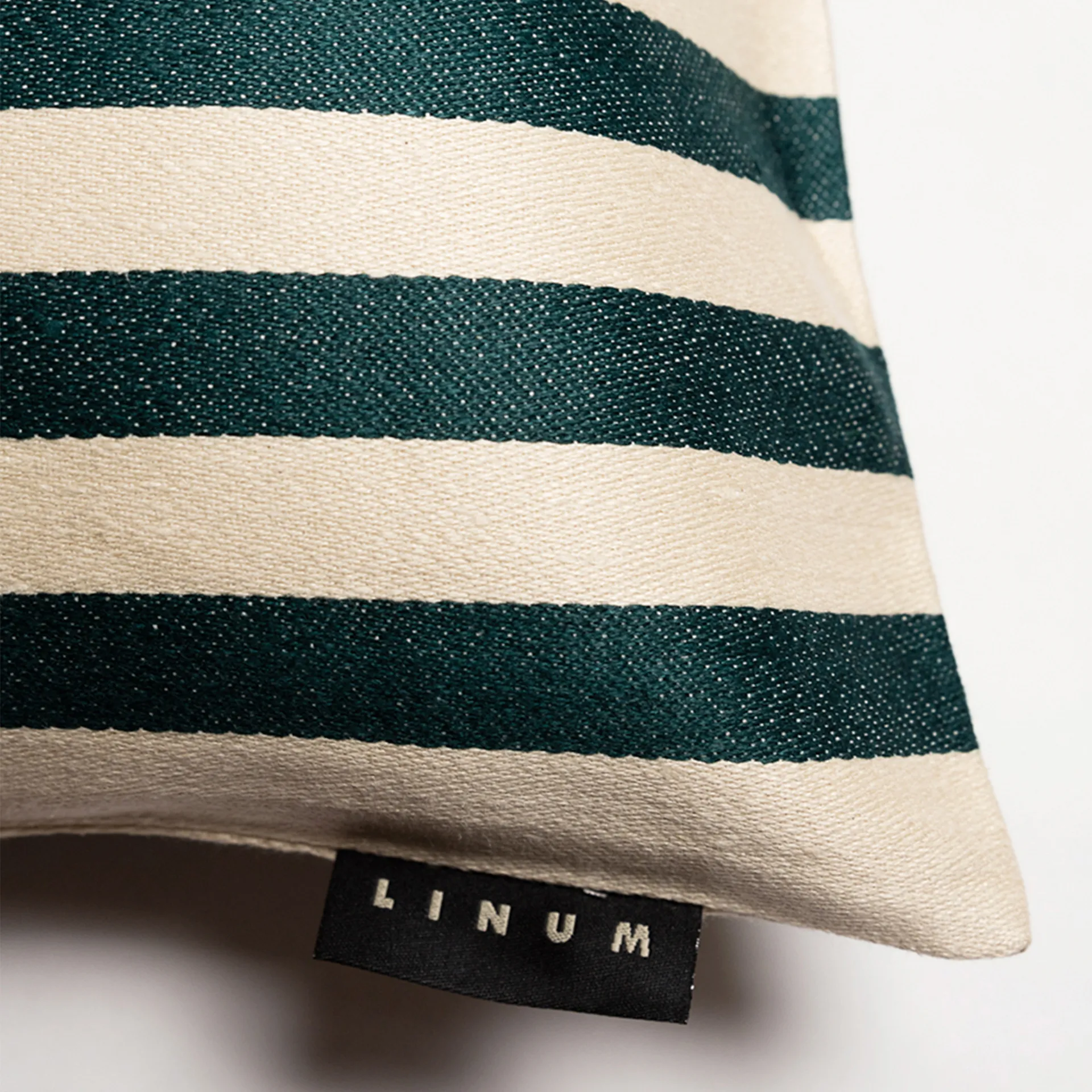 Amalfi tyynynpäällinen 35 x 50 cm, Syvä smaragdinvihreä Linum