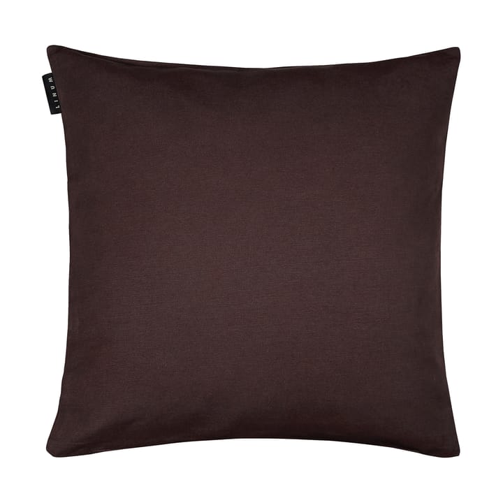 Annabell tyynynpäällinen 50 x 50 cm - Tummanruskea - Linum