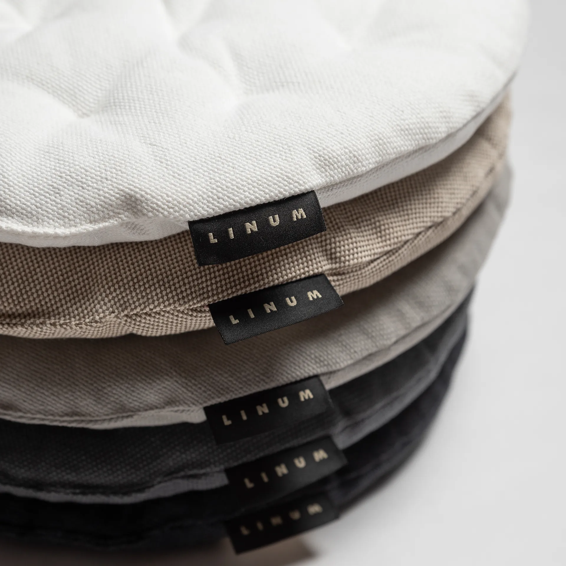 Pepper istuintyyny Ø37 cm, Vaaleanharmaa Linum