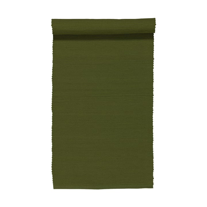 Uni pöytäliina 45x150 cm - Tumma oliivinvihreä - Linum