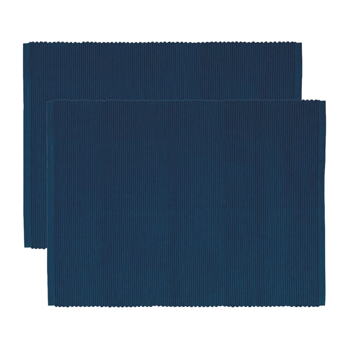 Uni pöytätabletti 35 x 46 cm 2-pakkaus - Indigo blue - Linum