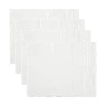 Uni pöytätabletti 35x46 cm 4-pack - Valkoinen - Linum