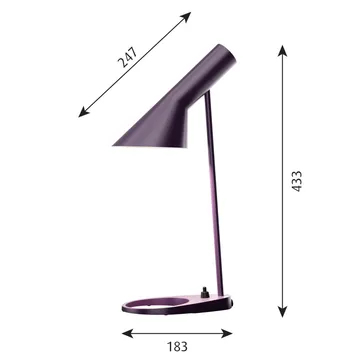 AJ MINI pöytävalaisin - Aubergine - Louis Poulsen