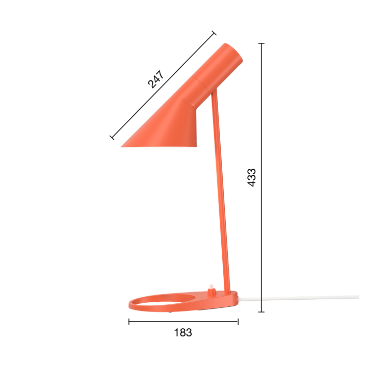 AJ MINI pöytävalaisin, Electric orange Louis Poulsen