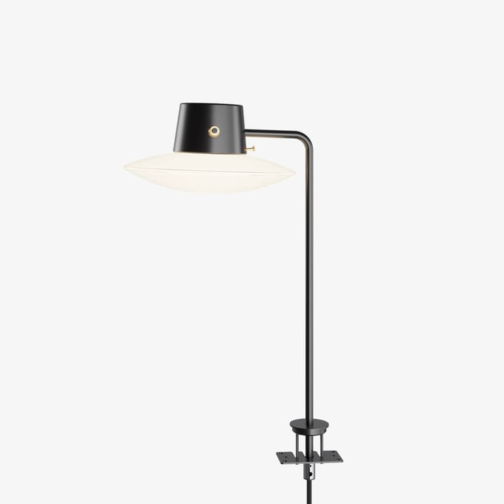 AJ Oxford pöytävalaisin 41 cm musta tappi, Opaalilasi Louis Poulsen
