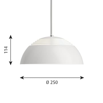 AJ Royal hissivalaisin 2700K Ø 25 cm - Valkoinen - Louis Poulsen