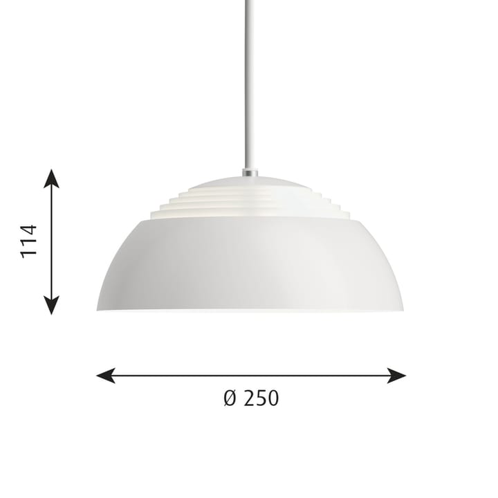 AJ Royal hissivalaisin 2700K Ø 25 cm, Valkoinen Louis Poulsen