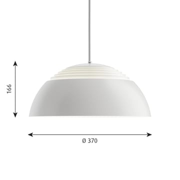 AJ Royal -kattolamppu Ø37 cm - Valkoinen - Louis Poulsen