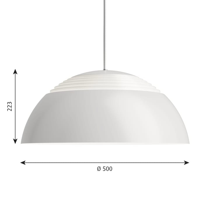 AJ Royal -kattolamppu Ø50 cm, Valkoinen Louis Poulsen
