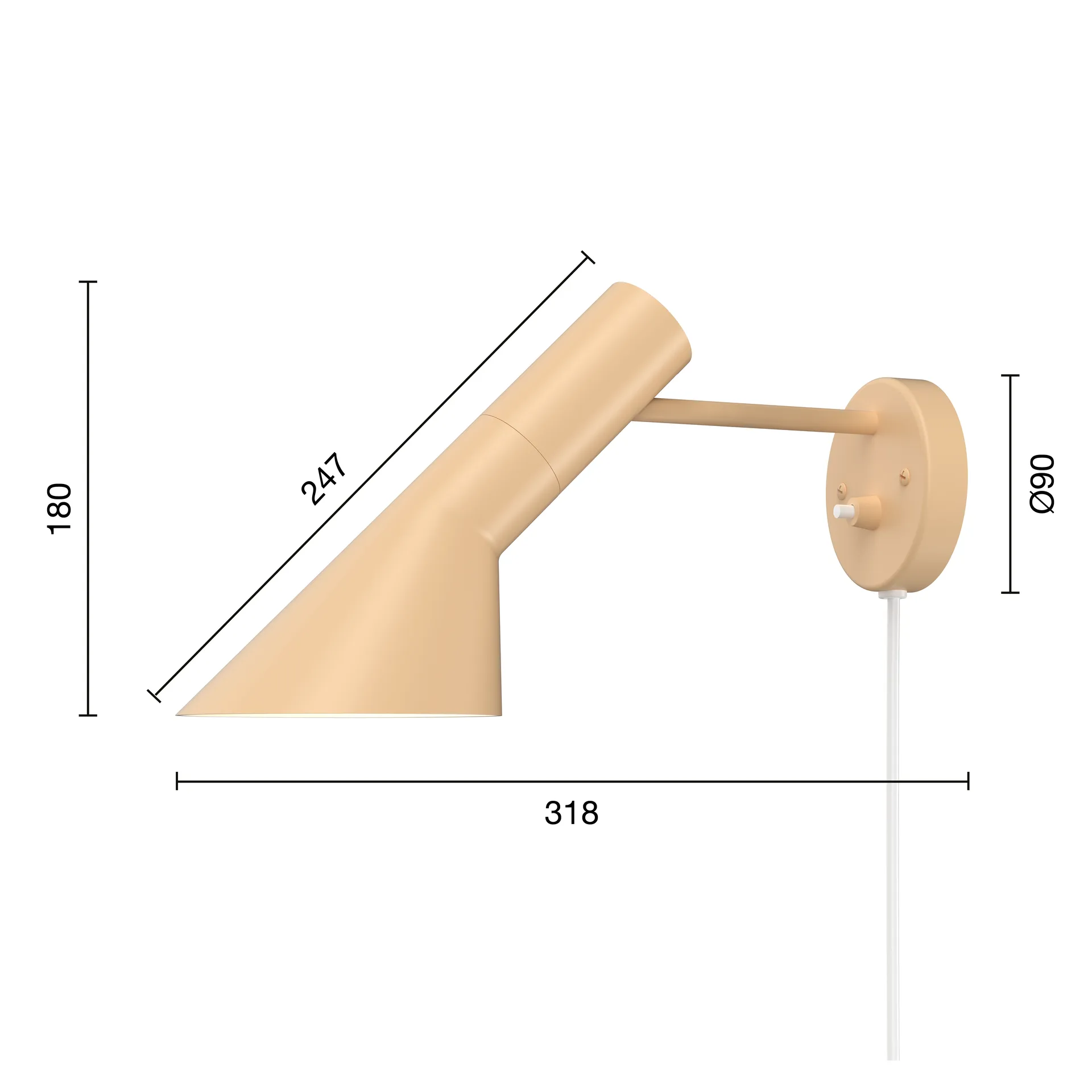 AJ-seinävalaisin, Warm sand Louis Poulsen
