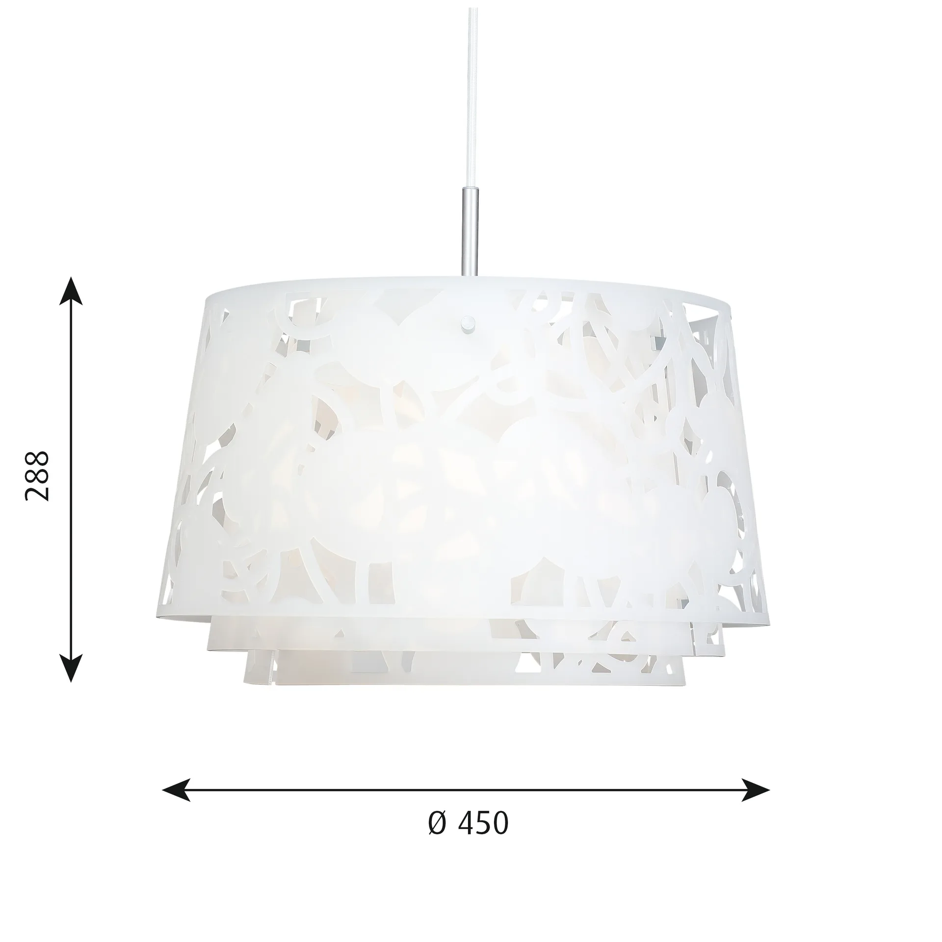 Collage-kattolamppu Ø45 cm, Valkoinen Louis Poulsen