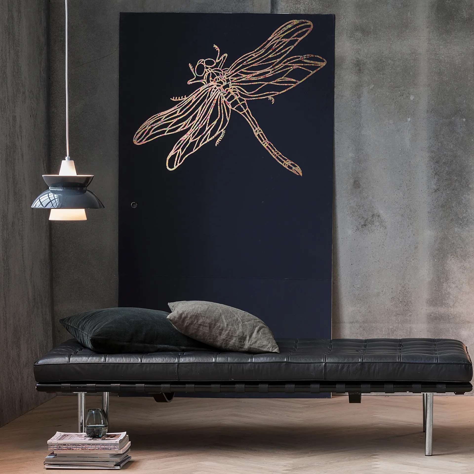 Doo-Wop -kattolamppu, Tummanharmaa Louis Poulsen