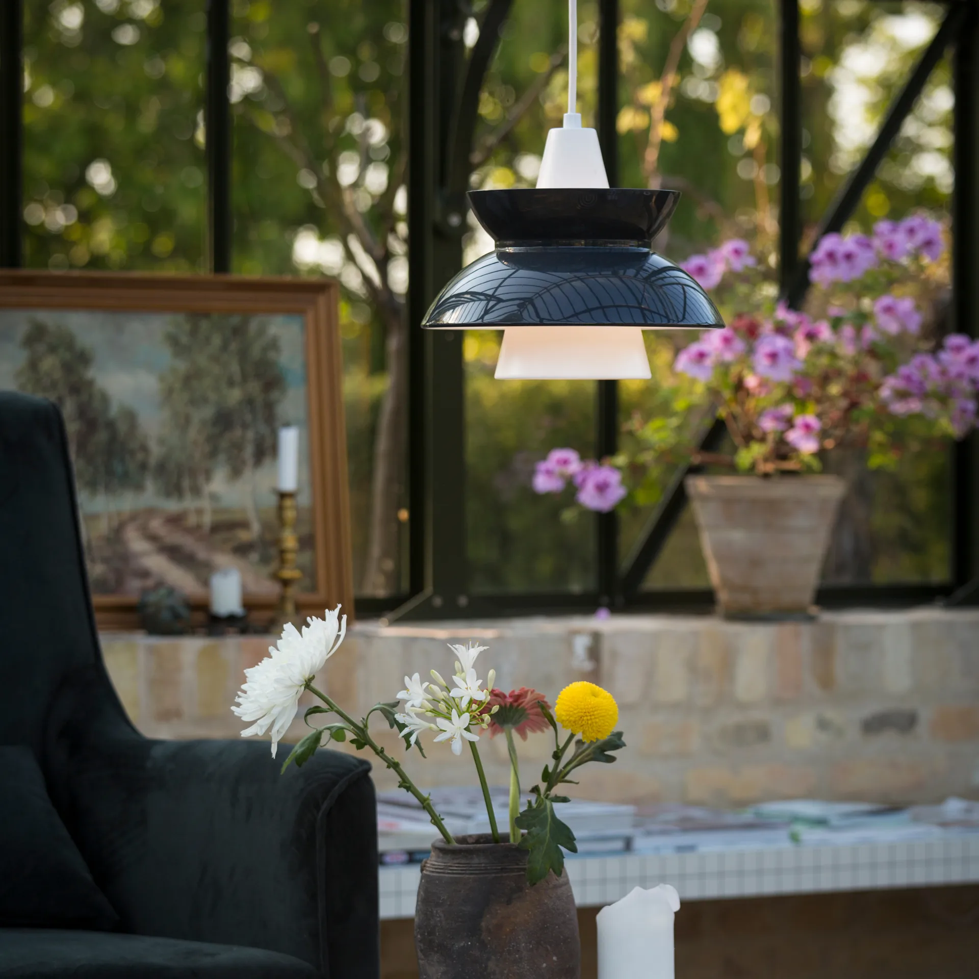 Doo-Wop -kattolamppu, Tummanharmaa Louis Poulsen