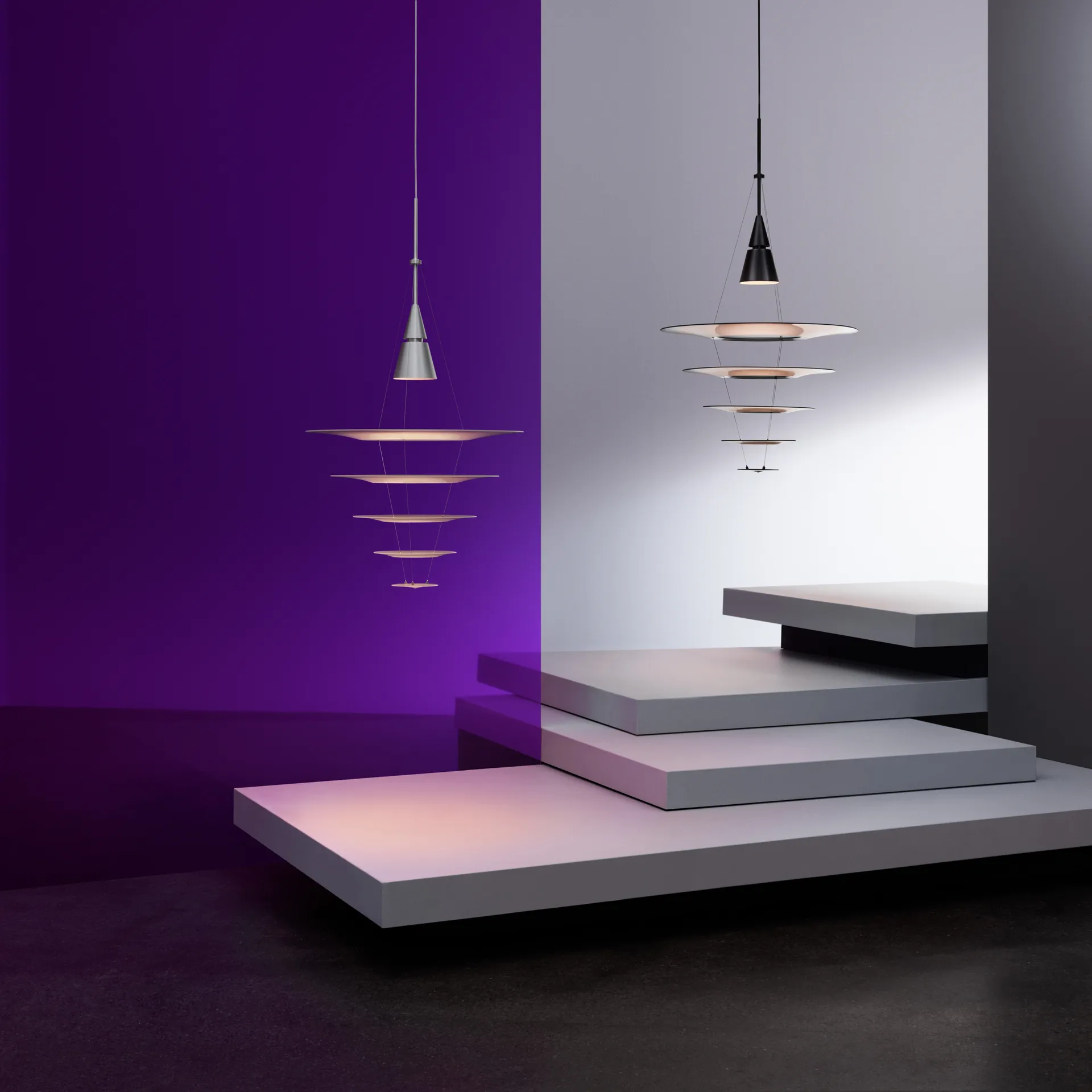 Enigma 545 -kattolamppu, Valkoinen Louis Poulsen