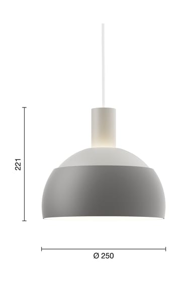 FJ Elements kattolamppu Ø25 cm - Original grey - Louis Poulsen