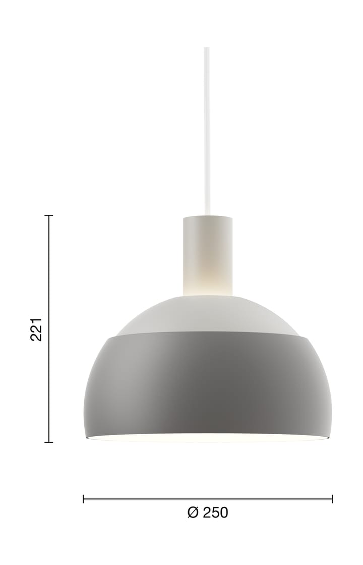 FJ Elements kattolamppu Ø25 cm, Original grey Louis Poulsen