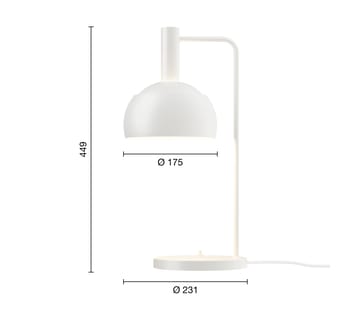 FJ Elements pöytälamppu Ø17,5 cm - White - Louis Poulsen