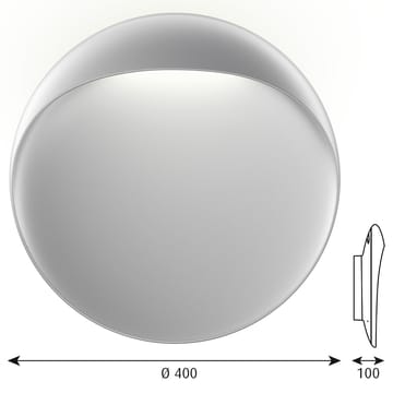 Flindt-seinälamppu Ø40 cm - alumiini - Louis Poulsen