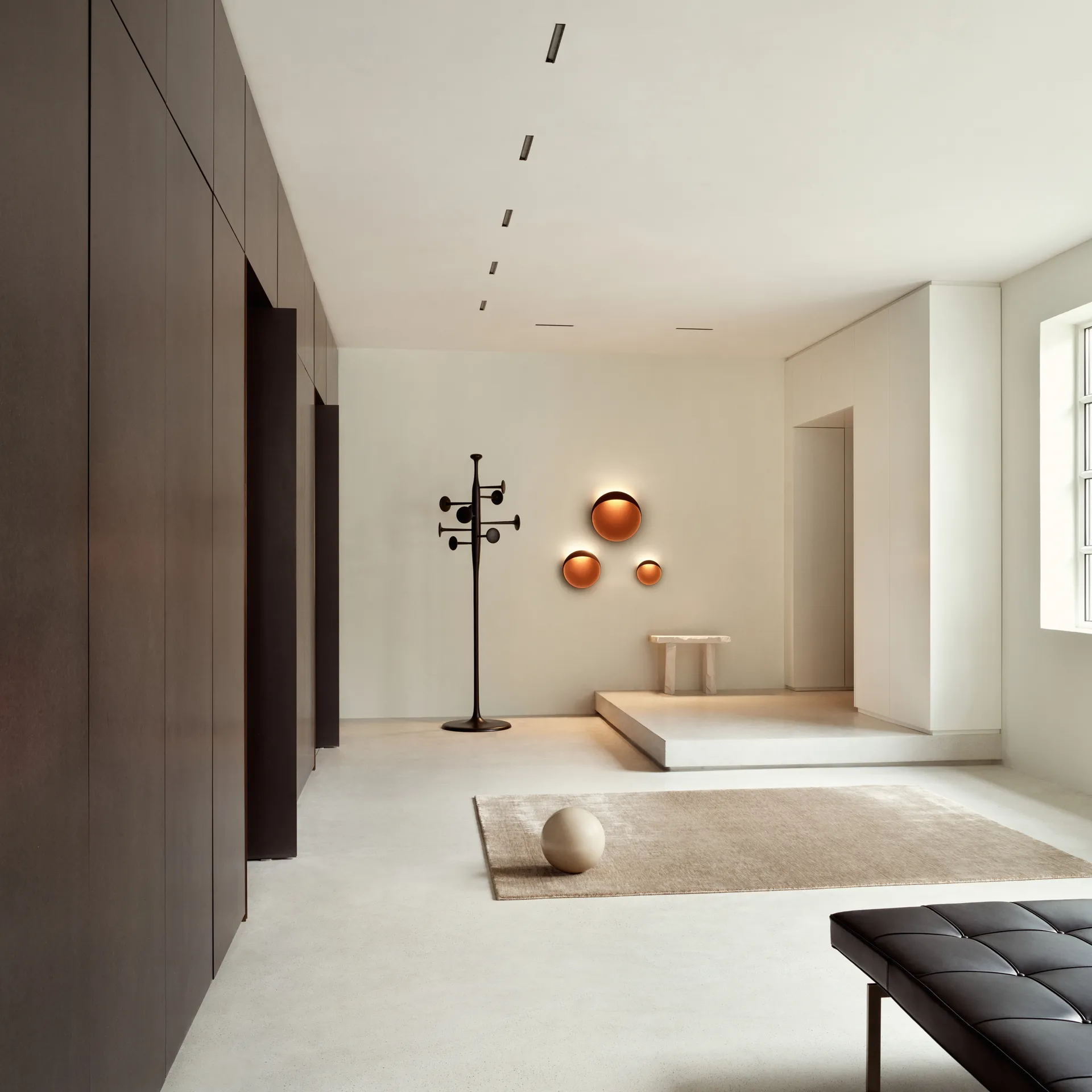 Flindt-seinälamppu Ø40 cm, Corten-teräs Louis Poulsen