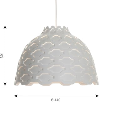 LC Shutters -kattolamppu Ø44 cm - Valkoinen - Louis Poulsen