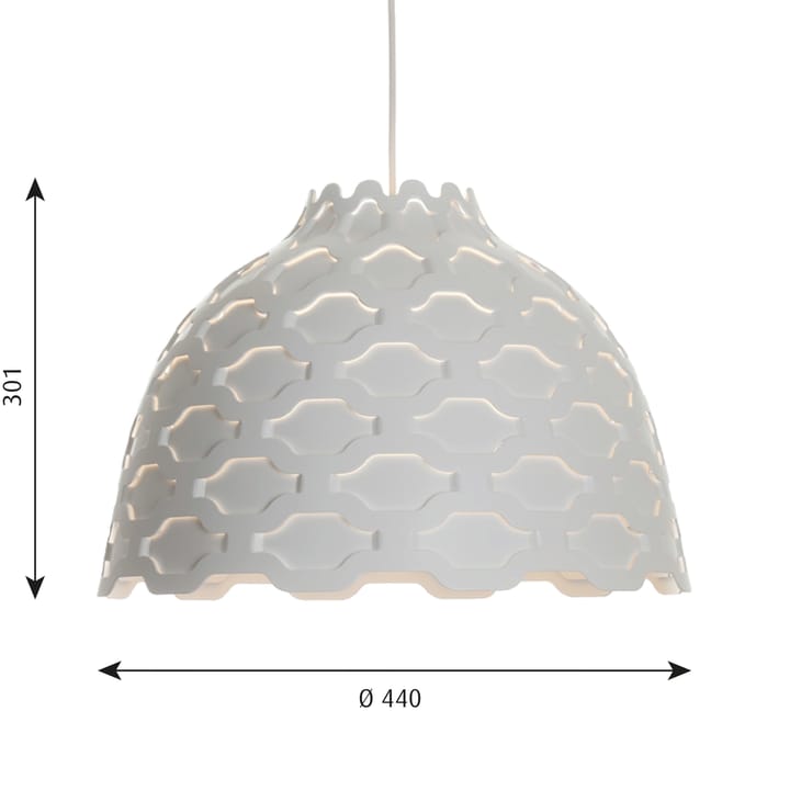 LC Shutters -kattolamppu Ø44 cm, Valkoinen Louis Poulsen