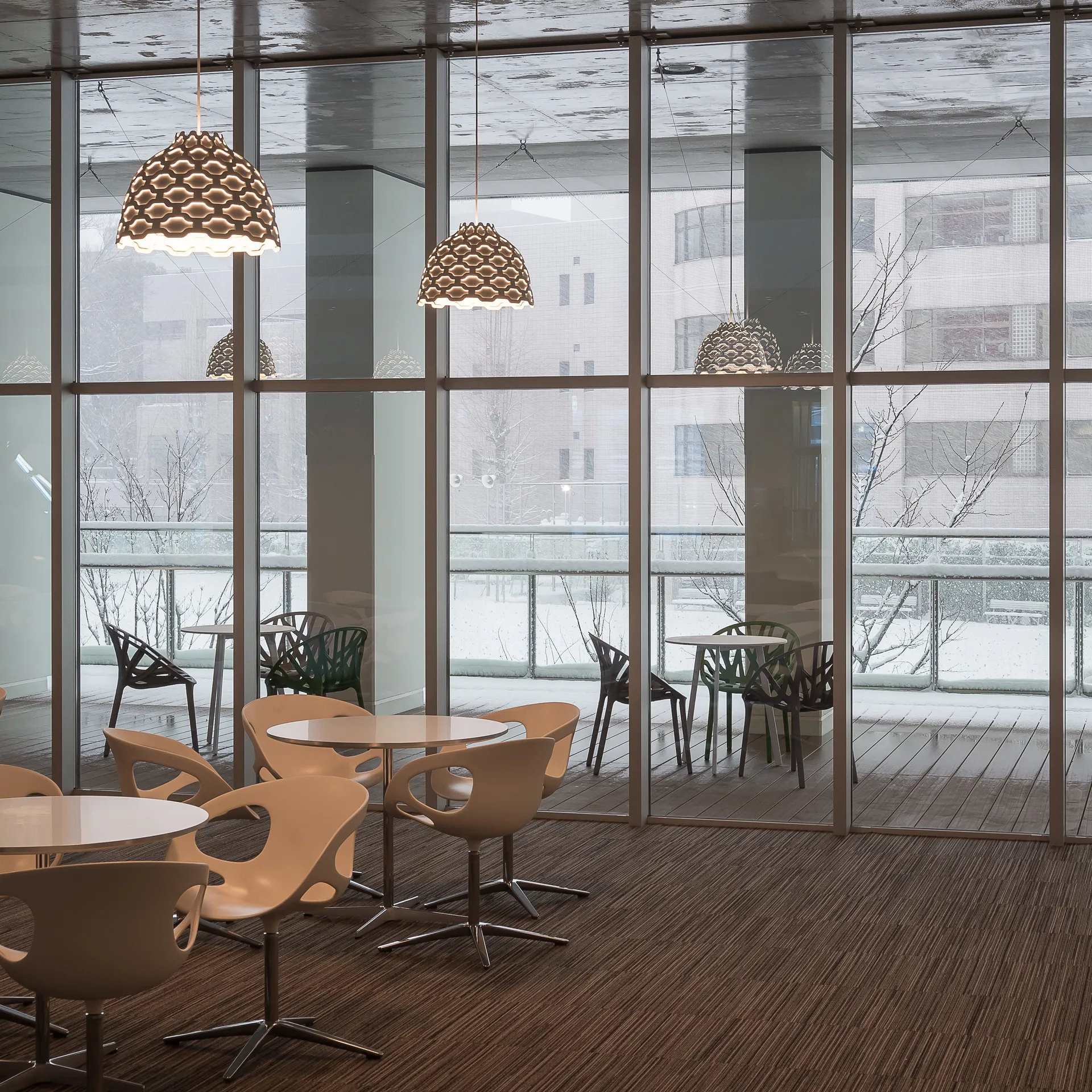 LC Shutters -kattolamppu Ø44 cm, Valkoinen Louis Poulsen