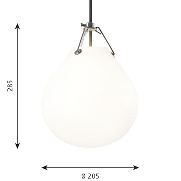Moser-kattolamppu Ø20,5 cm - Matta valkoinen - Louis Poulsen