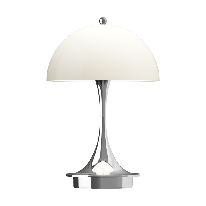 Panthella 160 Portable v3 pöytävalaisin - Chrome opal beige - Louis Poulsen