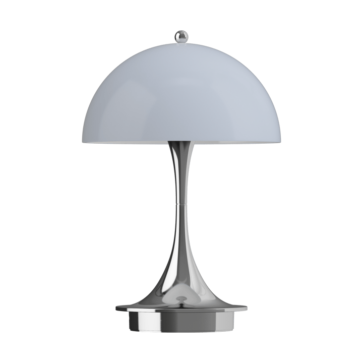 Panthella 160 Portable v3 pöytävalaisin, Chrome opal grey Louis Poulsen