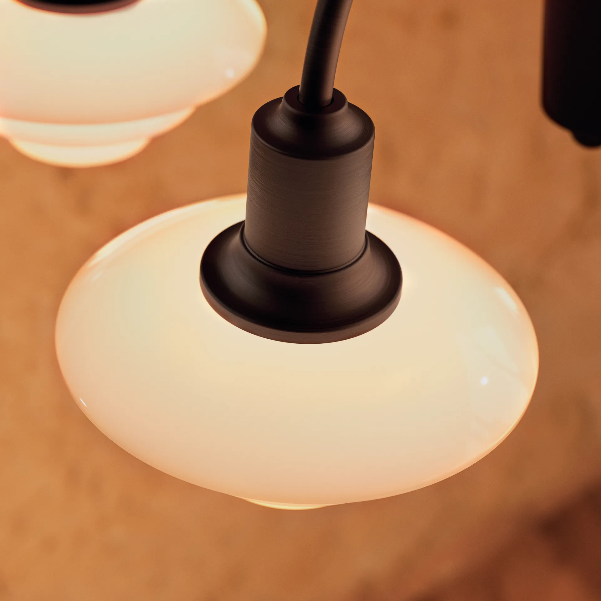 PH 1/1 Chandelier Centenary Edition kattokruunu, Brass-dusty terracotta, 3 käsivartta Louis Poulsen