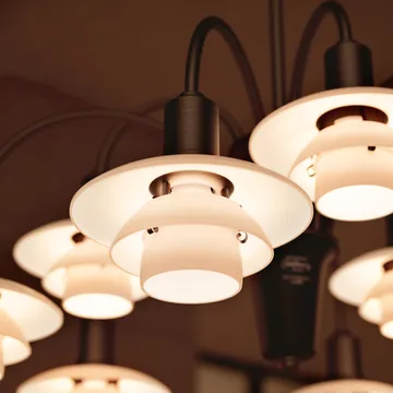PH 1/1 Chandelier Centenary Edition kattokruunu - Brass-dusty terracotta, 9 käsivartta - Louis Poulsen